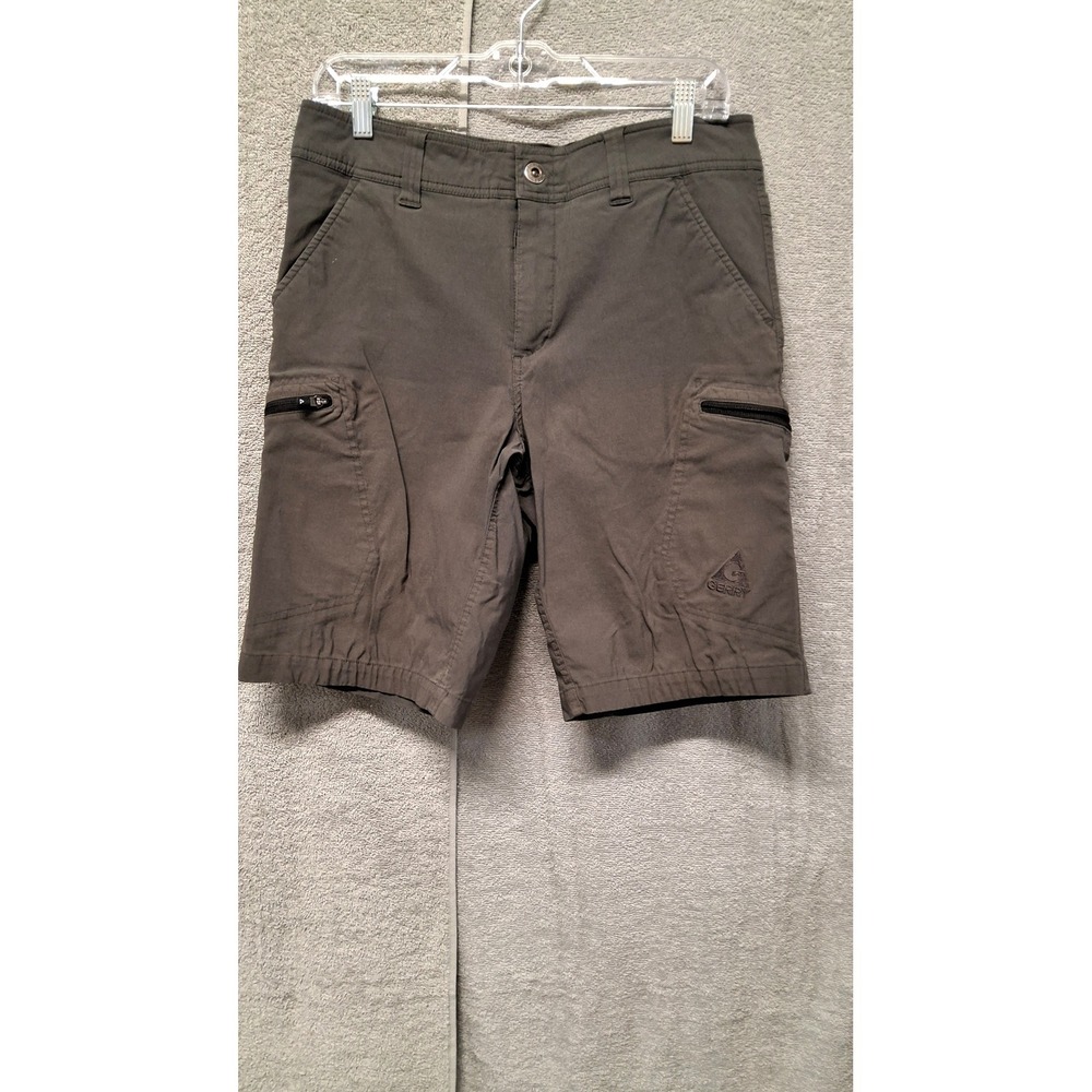 Gerry Mens Cargo Shorts Gray Size 32 Outdoor Hiking Zipper Pockets Casual